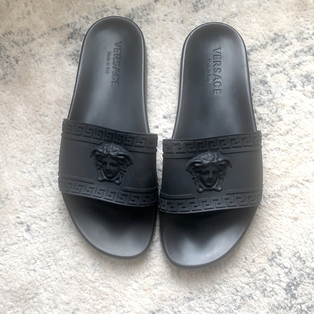 Black Versace Slides